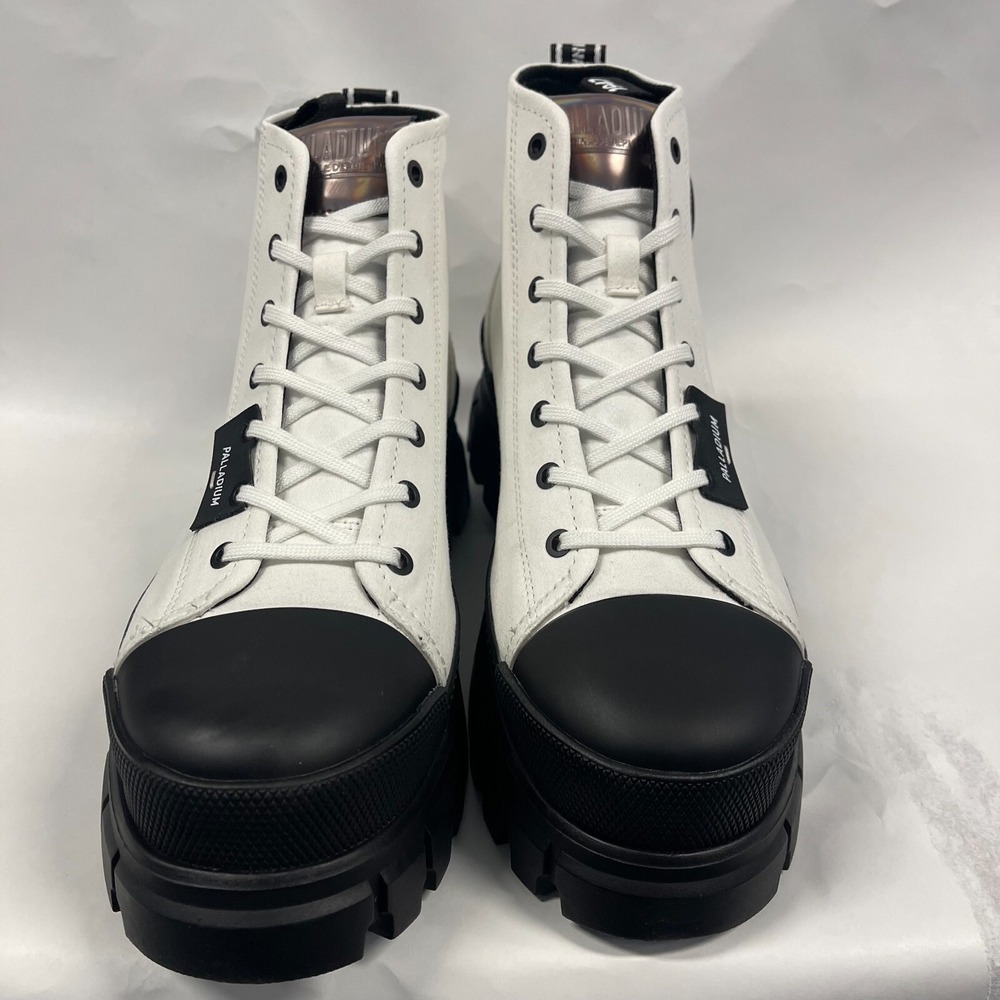 Palladium Revolt Hi TX Womens 10 Star White Chunky‎ Platform Boots Streetwear - Picture 4 of 6